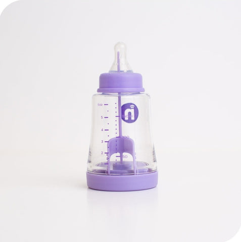 The nfant® Smart Bottle is shown with a Slow Flow Nipple. 